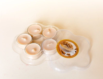 Свічки ароматизовані чайні Bartek Candles (5шт) Кава та спеції (Капучіно)