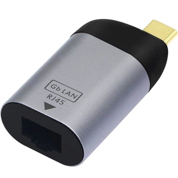 Внешняя сетевая карта Type-C to RJ45 Ethernet Addap UC2RJ45-01 для подключения к интернету сетевой адаптер до 1 Гбит/с (0112)