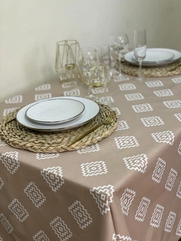 Скатерть Ecotton Влагоотталкивающая Duck 170х220 1003-11 Beige (2100023521006)