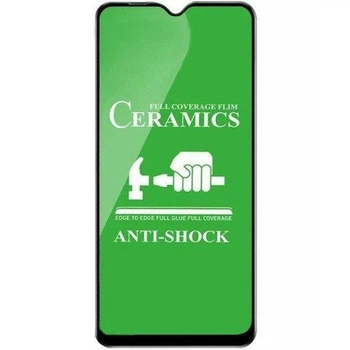 Защитное стекло-пленка Fiji Ceramics для TCL 30 Plus (T676K) черный Full Glue 0,26 мм