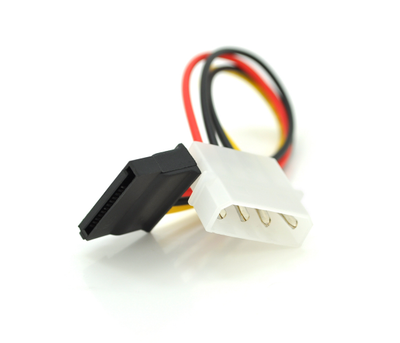 Переходник питания SATA-4pin, 0.2m, Пакет