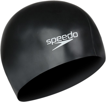 Шапочка для плавання Speedo Plain Flat Silicone Cap (8-709910001) Black (5039247289157)