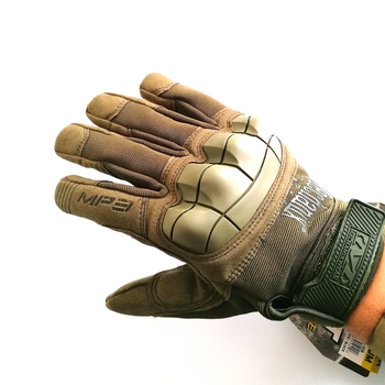 Тактические сенсорные перчатки палые Mechanix M-Pact Олива XL (E-0011-1)