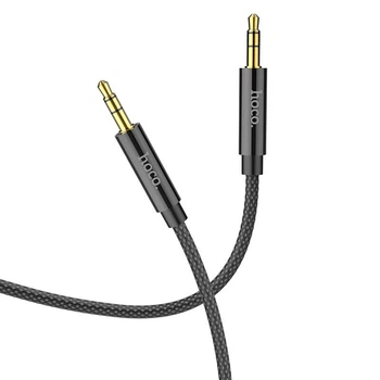 Аудио кабель 3.5 на 3.5 Mini Jack HOCO AUX audio cable (2m). Black