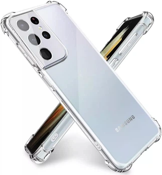 Противоударный прозрачный чехол для Samsung Galaxy S21 Ultra (SM-G998B)