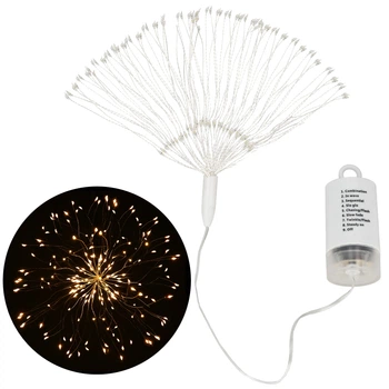 Гирлянда фейерверк на батарейках Springos 3D 100 LED CL0181 Warm White