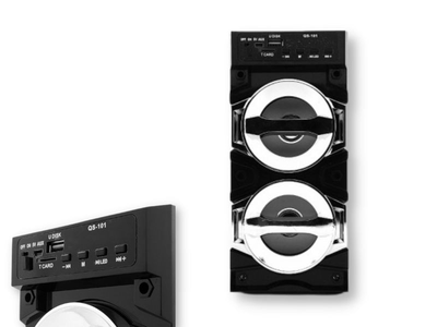 Портативна колонка XPRO QS-101 5Вт USB, AUX, FM, Bluetooth чорна (QS-101)