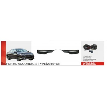 Фари додаткової моделі Honda Accord/2016-17/HD-986L/US TYPE/ел.проводка (HD-986-LED)