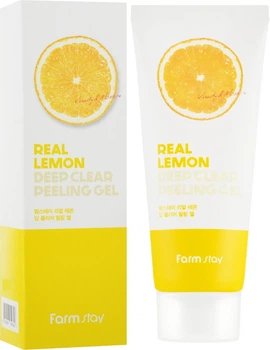 Глибоко очищаючий пілінг-гель для обличчя - FarmStay Real Lemon Deep Clear Peeling Gel 100ml (825404-8459)