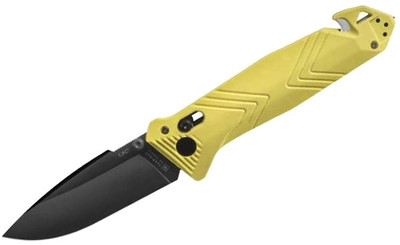 Нож Tb Outdoor CAC Nitrox PA6 стропорез штопор стеклобой Жёлтый (11060059)