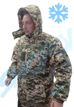Куртка бушлат зимовий військовий, бушлат зимовий куртка військова піксель ЗСУ, розмір 54, Bounce OS-JI-0054