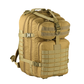Тактичний штурмовий військовий рюкзак ES Tactics 40L літрів Койот 52x32x27 (9005)