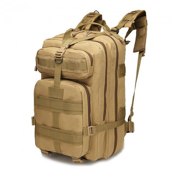 Тактичний штурмовий військовий рюкзак ES Assault 30L літрів Койот 45x27x22 (9003)
