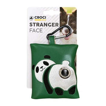 Сумка для пакетов для уборки фекалий собак Croci Stranger Face Panda 10,5*8,5 см