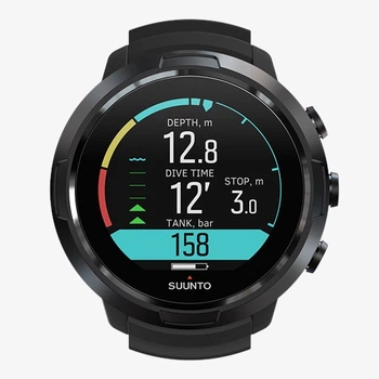 Профессиональные спортивные часы для дайвинга Suunto D5 Wrist Dive Computer W/ Usb Cable All Black SS050192000