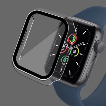Захисний чохол зі склом Choice для Apple Watch 44 мм Прозорий