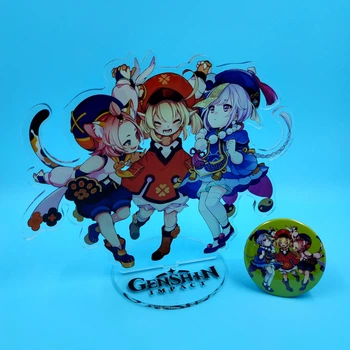 Акриловая фигурка Диона, Кли и Ци-Ци из Геншин Импакт / Genshin Impact