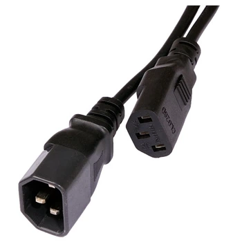 Кабель питания 220V (системный блок-монитор, "вторичный"), 1.8m, 3x0.75mm2, IEK C13-C14