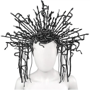 Обруч Медуза Горгона SETA Decor 21-601BLK-SL