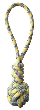 Игрушка для собак груша канатная с ручкой 40 см Croci PASTEL