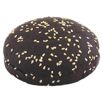 Булочка для бургера з кунжутом 110г чорна (48шт/ящ)
