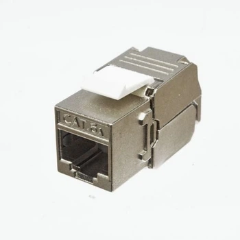 Модуль KeyStone RJ45 STP, кат. 6a, безінструментний, Slim, LW