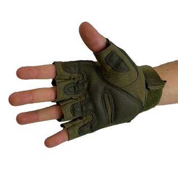 Тактические перчатки Partizan без пальцев Gloves HF 1 цвет олива