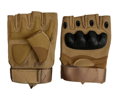 Тактичні рукавичкиPartizan без пальців Gloves HF 1 колір койот