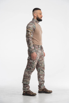 Тактична Осіння військова форма комплект костюм, (Убакс + Штани), Камуфляж "Мультикам", Розмір: XXL