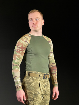 Рашгард тактичний UFB Clothing олива / мультикам NATO XL (56 розмір)