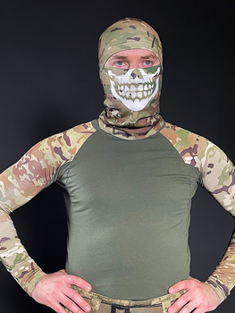 Балаклава тактична UFB Clothing мультикам NATO, з черепом