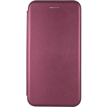 Противоударный Кожаный Чехол (книжка) Classy для Xiaomi Redmi Note 9 / Redmi 10X Бордовый