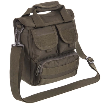 Тактична сумка однолямкова через плече SILVER KNIGHT Оксфорд 22,5 x 28 x 6,5 см Оливковий (TY-9393)