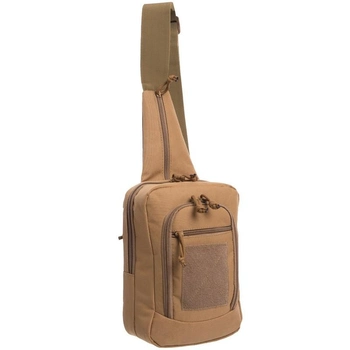 Тактичний рюкзак з однією лямкою SILVER KNIGHT Сумка слінг Поліестер (YQS-224) Коричневий