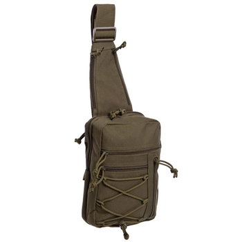 Тактичний рюкзак з однією лямкою SILVER KNIGHT Сумка слінг Поліестер Оливковий (YQS-13)