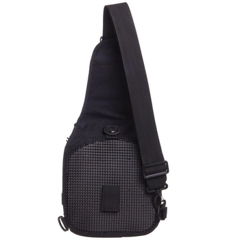 Тактичний рюкзак з однією лямкою SILVER KNIGHT Сумка слінг Поліестер 30 х 23 х 15 см (YQS-099) Чорний
