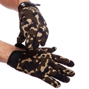 Тактичні рукавиці з закритими пальцями 5.11 Для полювання туризму Нейлон текстиль Камуфляж (BC-0527) XL
