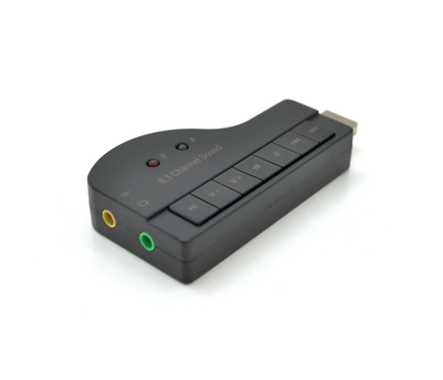 Контроллер USB-sound card (8.1) 3D sound (Windows 7 ready), Blister