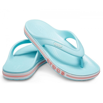 Тапочки Crocs Bayaband Flip 39 р 25-25.5 см Голубые 205393-4JF-M7/W9 Ice Blue/Melon