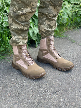Берцы мужские тактические ShoesBand Песочные Натуральный сверхпрочный нубук 45 (29,5 см) (S84151)
