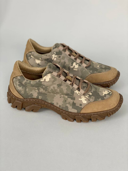 Кросівки чоловічі тактичні ShoesBand камуфляжні Хакі Надміцна натуральна замша з простроченою підошвою 45 (30,0 см) (S34001-1)
