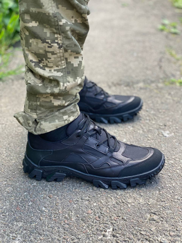 Кросівки чоловічі тактичні ShoesBand Чорні Натуральна шкіра з текстильною сіткою 44 (29,0 см) (S84141)