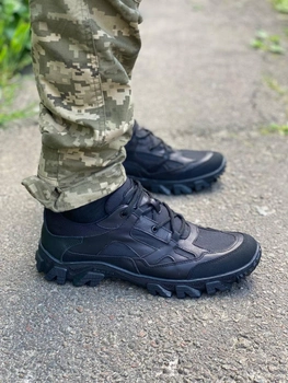 Кросівки чоловічі тактичні ShoesBand Чорні Натуральна шкіра з текстильною сіткою 41 (27 см) (S84141)