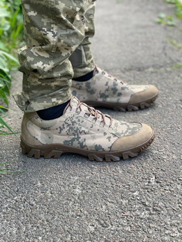 Кросівки чоловічі тактичні ShoesBand камуфляжні Хакі Надміцна натуральна замша розмір 46 (30,5 см) (S34001)
