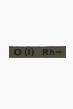 Шеврон O(I) Rh - олива 12 х 2,5 см (2000989177548)