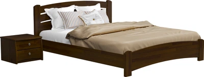 Кровать Estella Венеция Люкс 120х190 ordf Щит 2Л2.5 Темный орех (3000145029)
