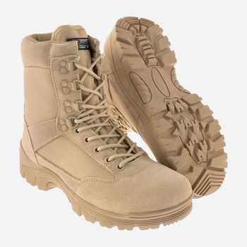 Чоловічі тактичні черевики MIL-TEC Sturm Tactical Boots with YKK Zipper 12822104-410 42 (9) 28 см Khaki (2000980569274)