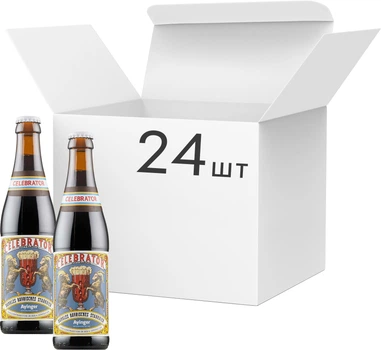 Упаковка пива Ayinger Celebrator темне фільтроване 6.7% 0.33 л 24 шт (4104170022025)