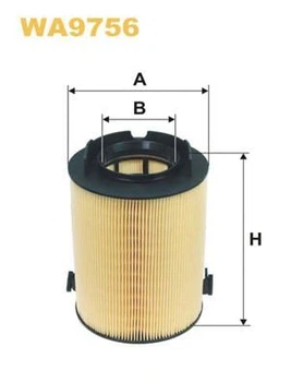 Фильтр воздушный SEAT, SKODA, VW (пр-во WIX-Filtron) WIX FILTERS WA9756 WIX Filters (WA9756)