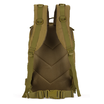 Рюкзак тактический военный Protector plus S411 40л с системой Molle coyote brown